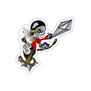 Jane Doe Zombie Sit-Skier DIE-cut StickR