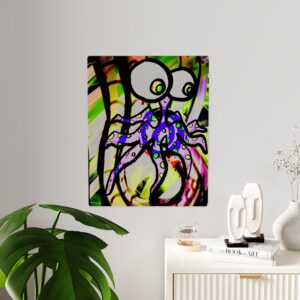 Cosmic Octopus Acrylic Wall Art Panel — Digital Artwork by Mark Urich