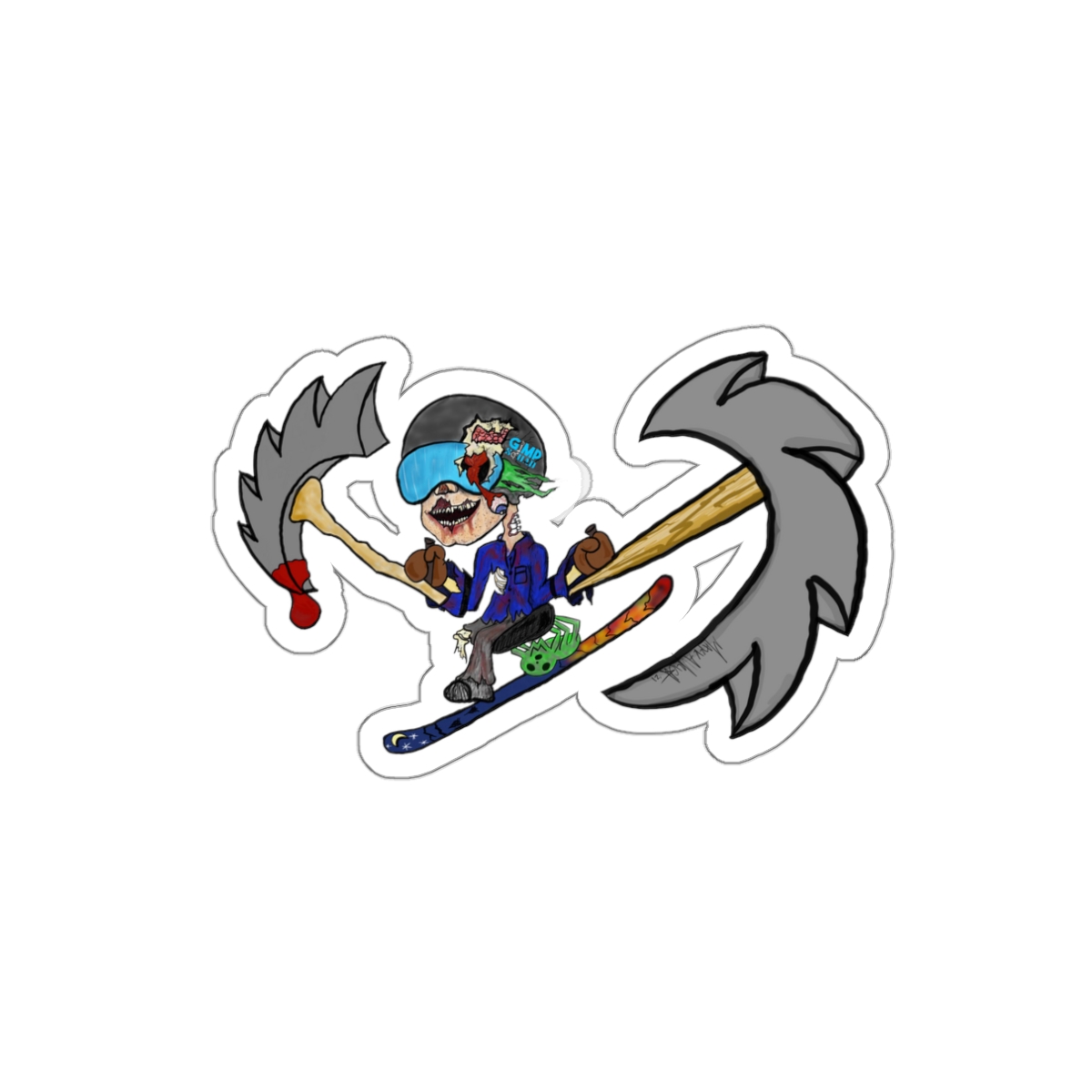 RIPr STICKr Zombie Sit-Skier