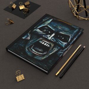 Horror Character Hardcover Journal — Dark Batman & Joker Art Notebook for Sketching, Writing and Joker-y