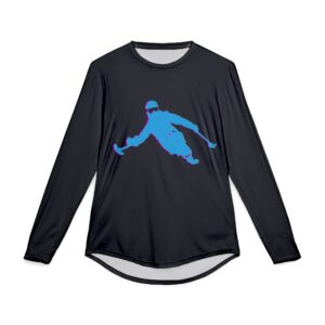 Badass Sit Skier Mountain Ripping Long Sleeve Shirt