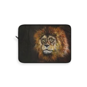 Lion Portrait Laptop Sleeve – Majestic Wildlife Protective Case