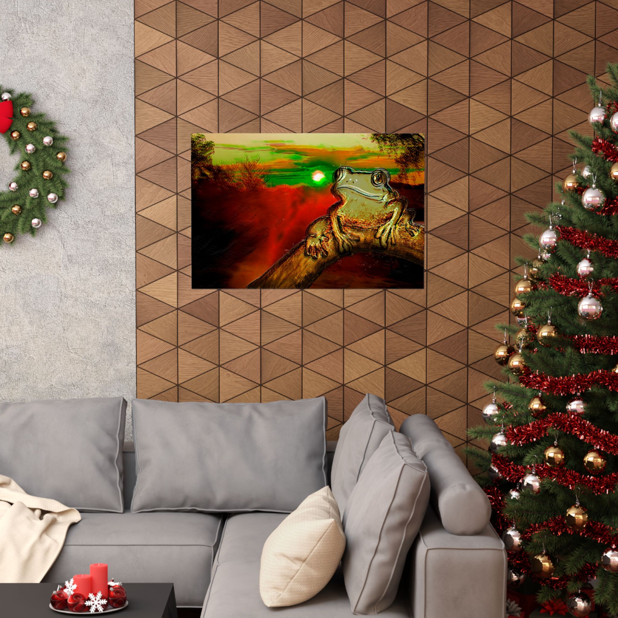 Frog Sunset Matte Poster "Sayonara Sonora" — Vibrant Amphibian Wall Art (Horizontal) - Image 4