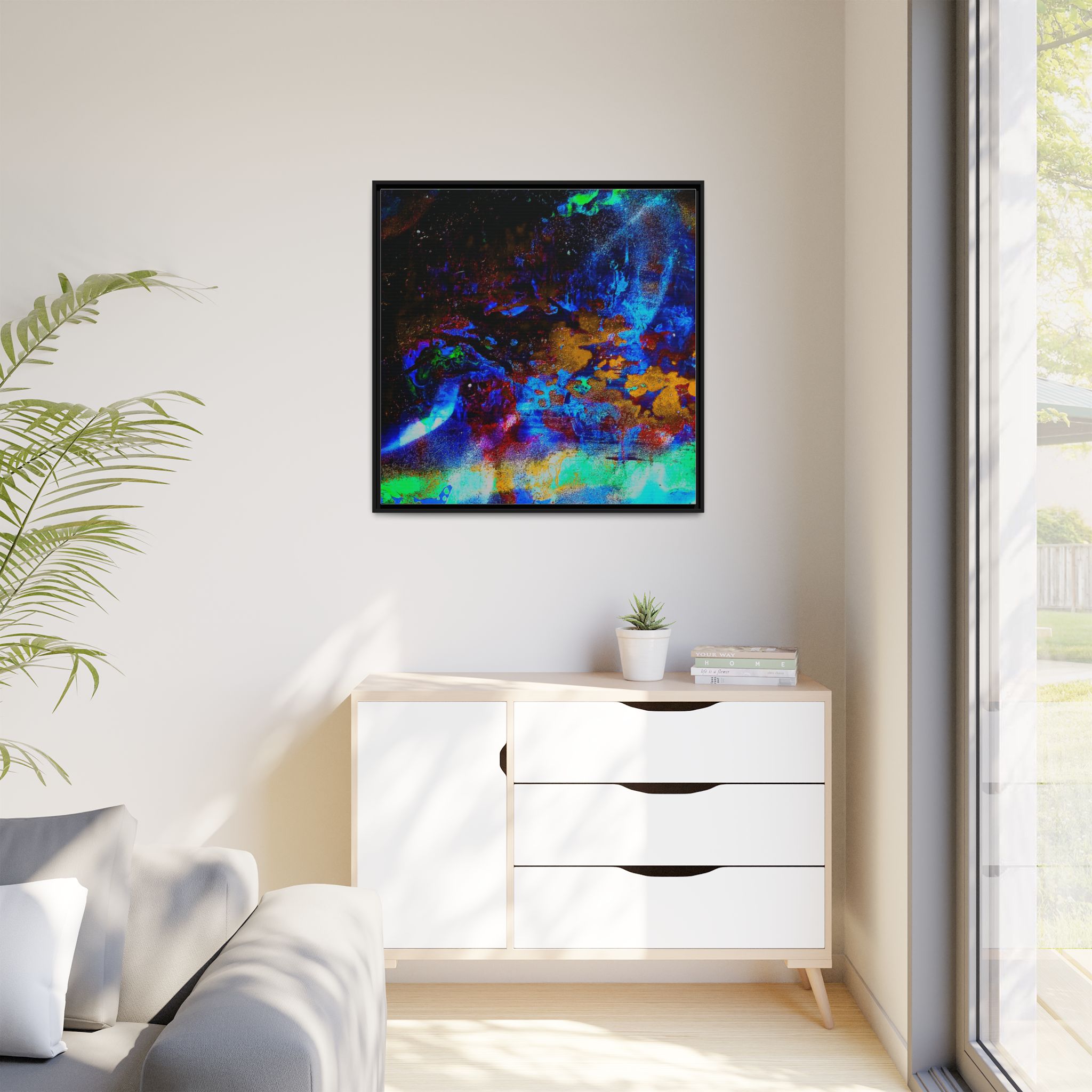 James Webb Telescope Photo? Nope..."Mark's Painting Again" Matte Canvas Framed Wall Art - Image 15