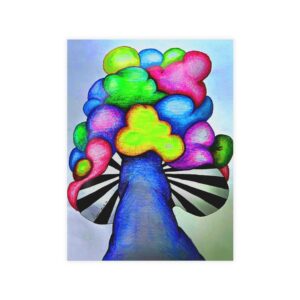 Trippy Mushroom Greeting Card Bundle — Psychedelic Postcards with Envelopes