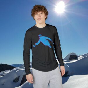 Badass Sit Skier Mountain Ripping Long Sleeve Shirt