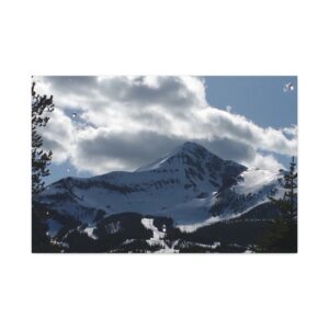 Lone Peak Rain — Stretched Canvas Wall Art (1.5")