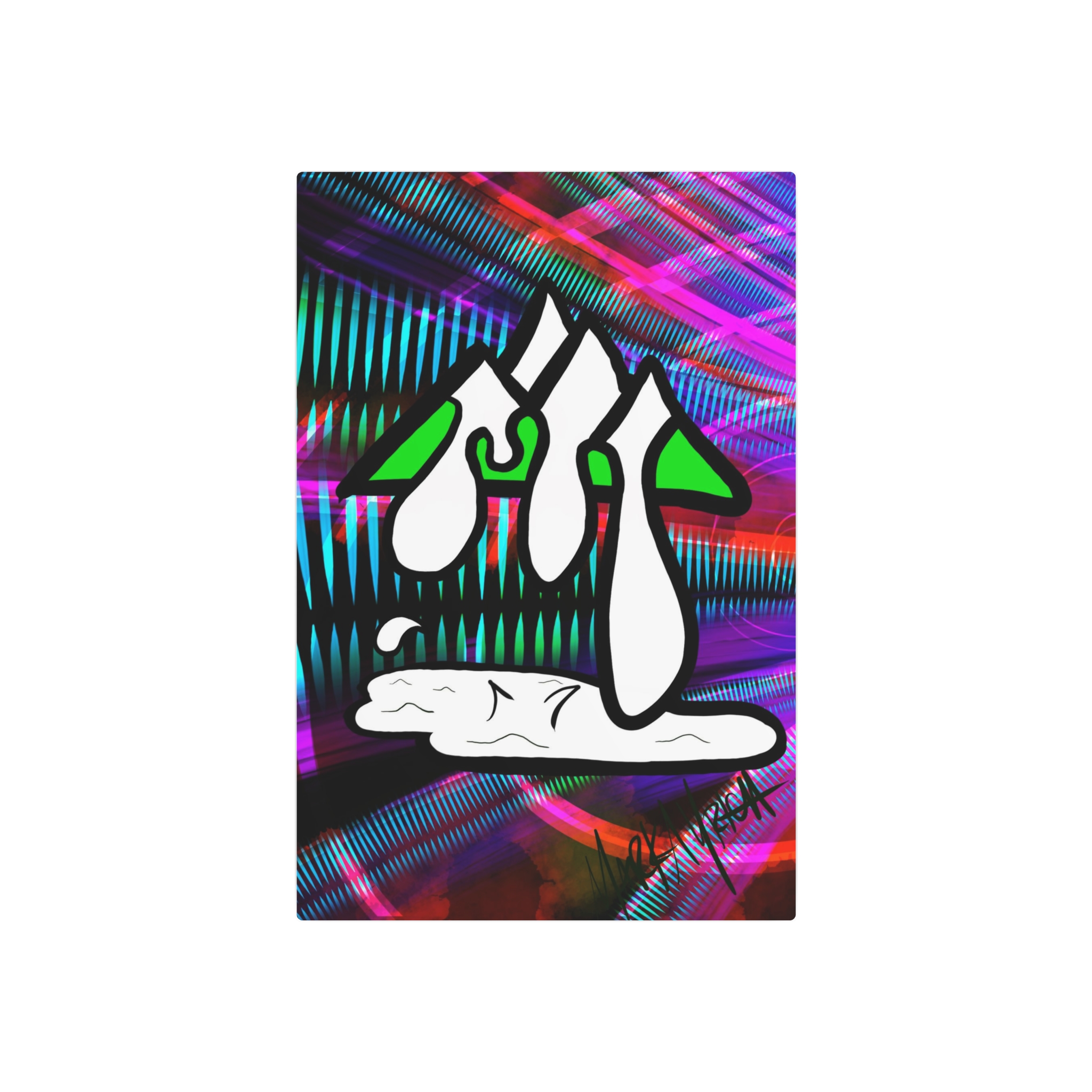 Drippy Trippy 'Mountain Dew' Metal Art Sign —Not Soda Wall Decor