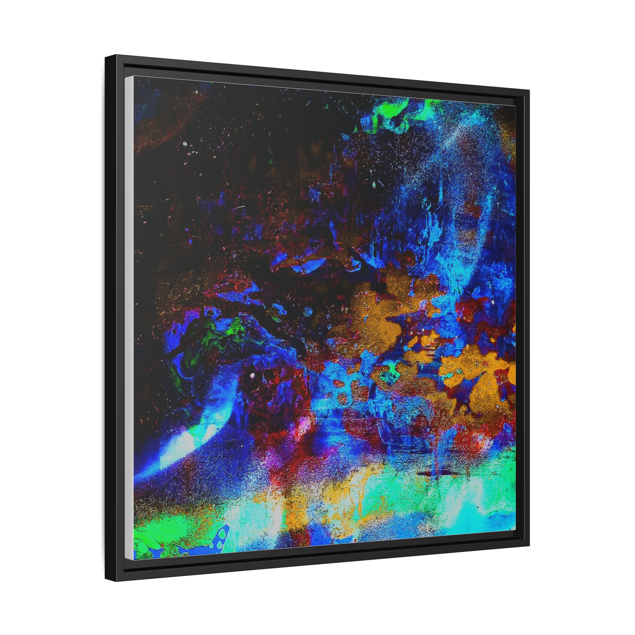 James Webb Telescope Photo? Nope..."Mark's Painting Again" Matte Canvas Framed Wall Art - Image 2