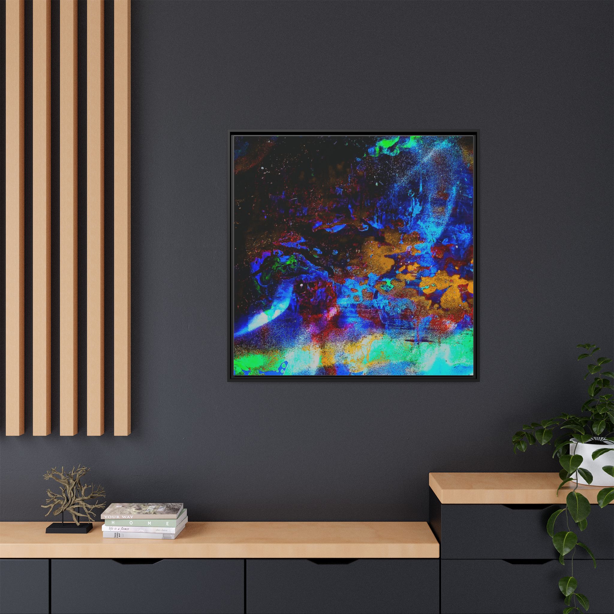 James Webb Telescope Photo? Nope..."Mark's Painting Again" Matte Canvas Framed Wall Art - Image 16